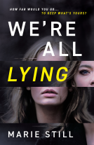 book cover for We're All Lying