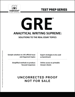 book cover for GRE Analytical Writing Supreme