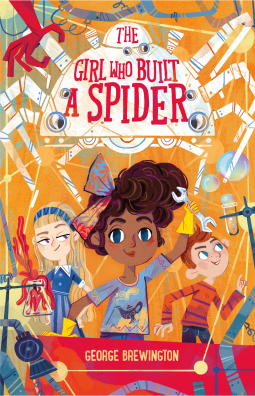 book cover for The Girl Who Built a Spider