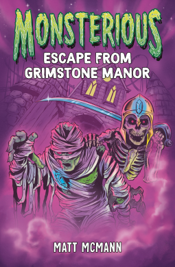 book cover for Escape from Grimstone Manor (Monsterious, Book 1)