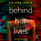 book cover for Behind Her Lives