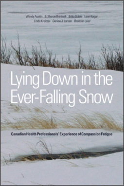 book cover for Lying Down in the Ever-Falling Snow