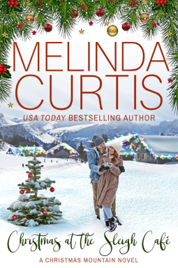 book cover for Christmas at the Sleigh Cafe