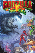 book cover for Godzilla Vs. The Mighty Morphin Power Rangers