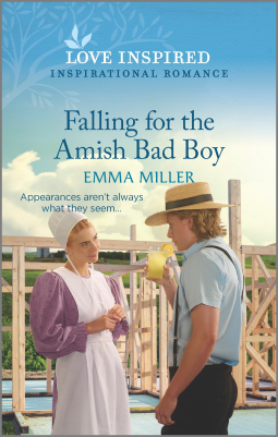 book cover for Falling for the Amish Bad Boy