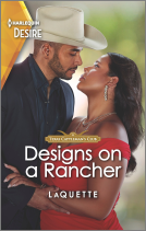 book cover for Designs on a Rancher