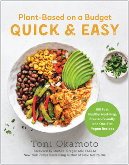 book cover for Plant-Based on a Budget Quick & Easy