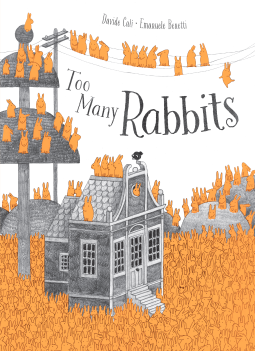 book cover for Too Many Rabbits
