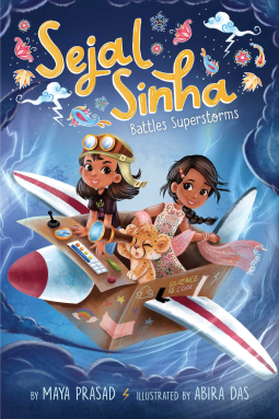 book cover for Sejal Sinha Battles Superstorms