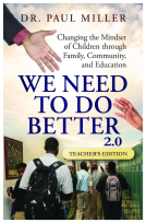 book cover for We Need To Do Better 2.0 Teacher's Edition