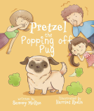 book cover for Pretzel the Popping off Pug
