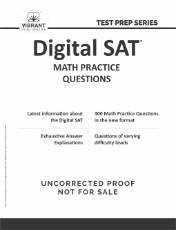 book cover for Digital SAT Math Practice Questions
