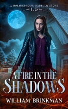 book cover for A Fire in the Shadows