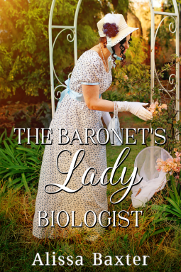 book cover for The Baronet's Lady Biologist
