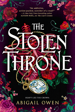 book cover for The Stolen Throne