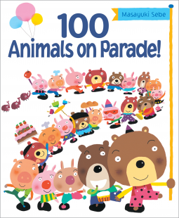 book cover for 100 Animals on Parade!