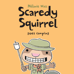 book cover for Scaredy Squirrel Goes Camping