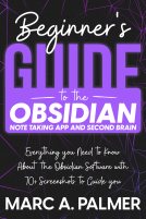 book cover for Beginner's Guide to the Obsidian Note Taking App and Second Brain