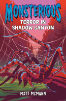 book cover for Terror in Shadow Canyon (Monsterious, Book 3)