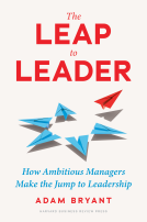 book cover for The Leap to Leader