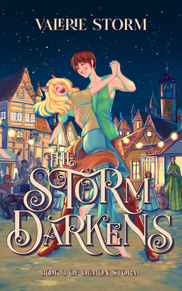 book cover for The Storm Darkens
