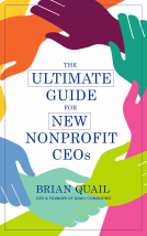 book cover for The Ultimate Guide for New Nonprofit CEOs