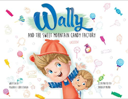 book cover for Wally and the Sweet Mountain Candy Factory