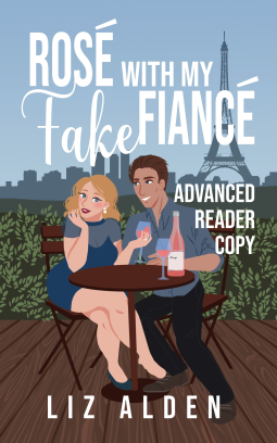 book cover for Rosé with My Fake Fiancé