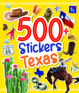 book cover for 500 Stickers: Texas