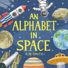 book cover for An Alphabet in Space