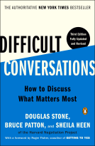 book cover for Difficult Conversations