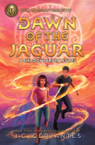 book cover for Rick Riordan Presents: Dawn of the Jaguar, A Shadow Bruja Novel Book 2 (Storm Runner)