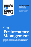book cover for HBR's 10 Must Reads on Performance Management
