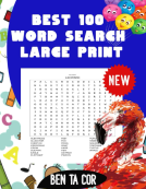 book cover for Best 100 word search large print