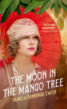 book cover for The Moon in the Mango Tree