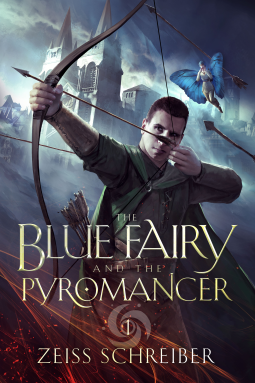 book cover for The Blue Fairy and the Pyromancer