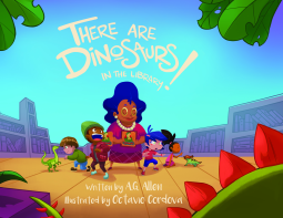 book cover for There Are Dinosaurs in the Library!