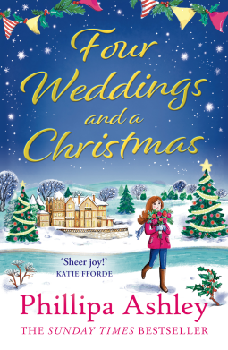 book cover for Four Weddings and a Christmas