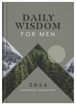 book cover for Daily Wisdom for Men 2024 Devotional Collection