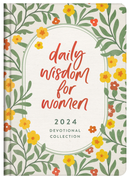 book cover for Daily Wisdom for Women 2024 Devotional Collection