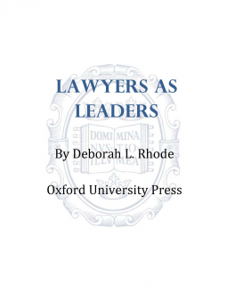 book cover for Lawyers as Leaders