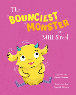 book cover for The Bounciest Monster on Mill Street