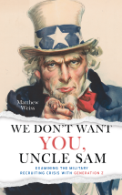 book cover for We Don't Want You, Uncle Sam