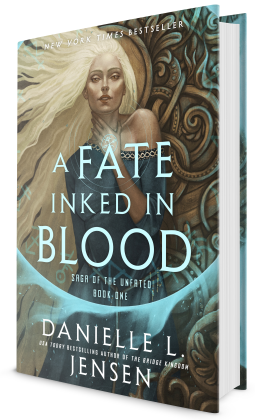 book cover for A Fate Inked in Blood