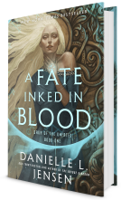 book cover for A Fate Inked in Blood
