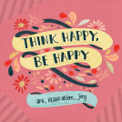 book cover for Think Happy, Be Happy