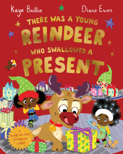 book cover for There Was a Young Reindeer Who Swallowed a Present