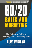 book cover for 80/20 Sales and Marketing