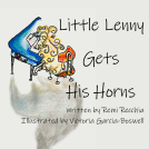 book cover for Little Lenny Gets His Horns