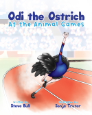 book cover for Odi the Ostrich at the Animal Games